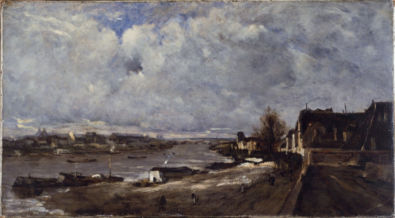 Quai de Bercy, n. 1890 (öljy) tekijältä Jean Baptiste Antoine Guillemet