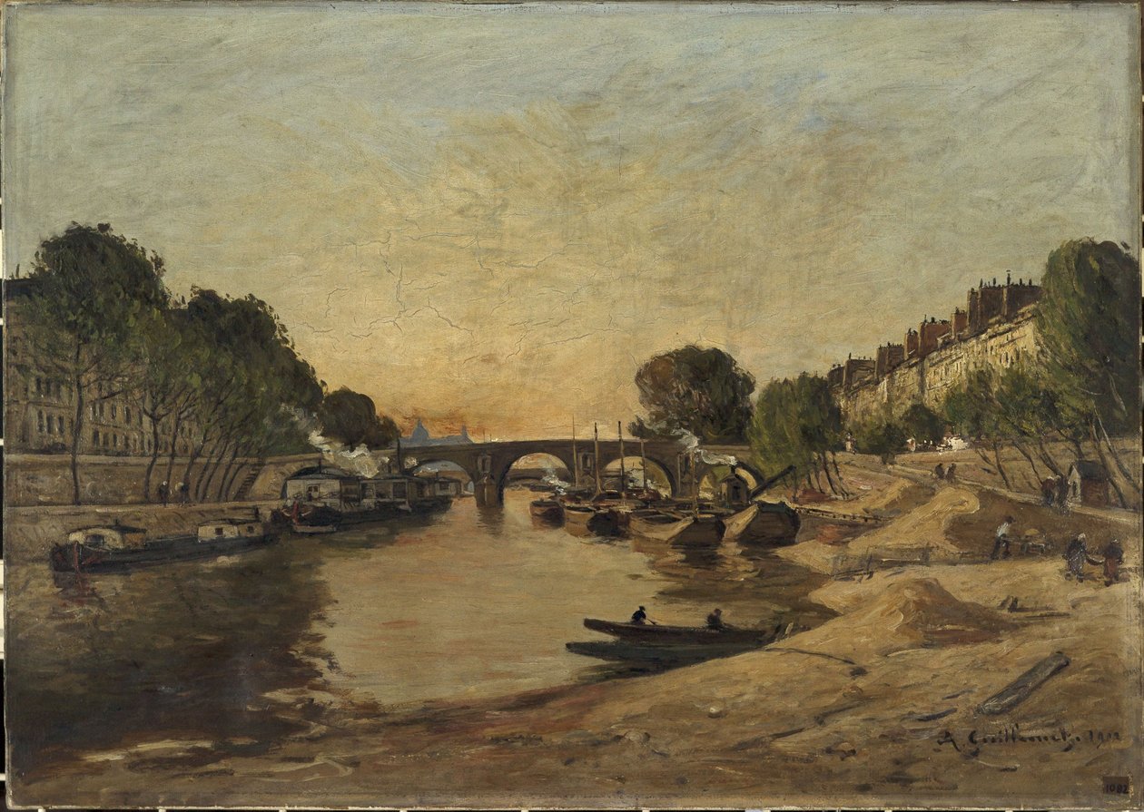 Seine ja Pont Marie tekijältä Jean Baptiste Antoine Guillemet