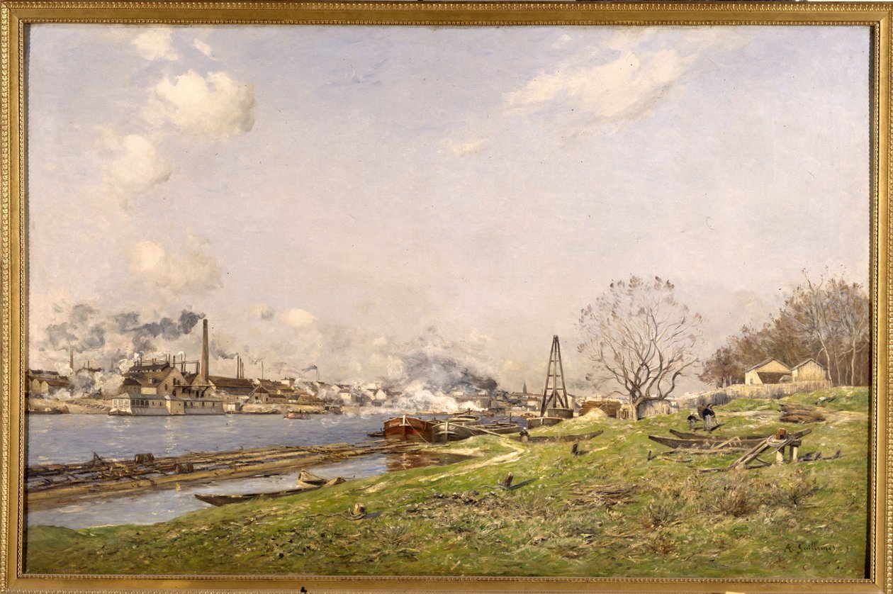 Seine Conflans-Charentonissa tekijältä Jean Baptiste Antoine Guillemet