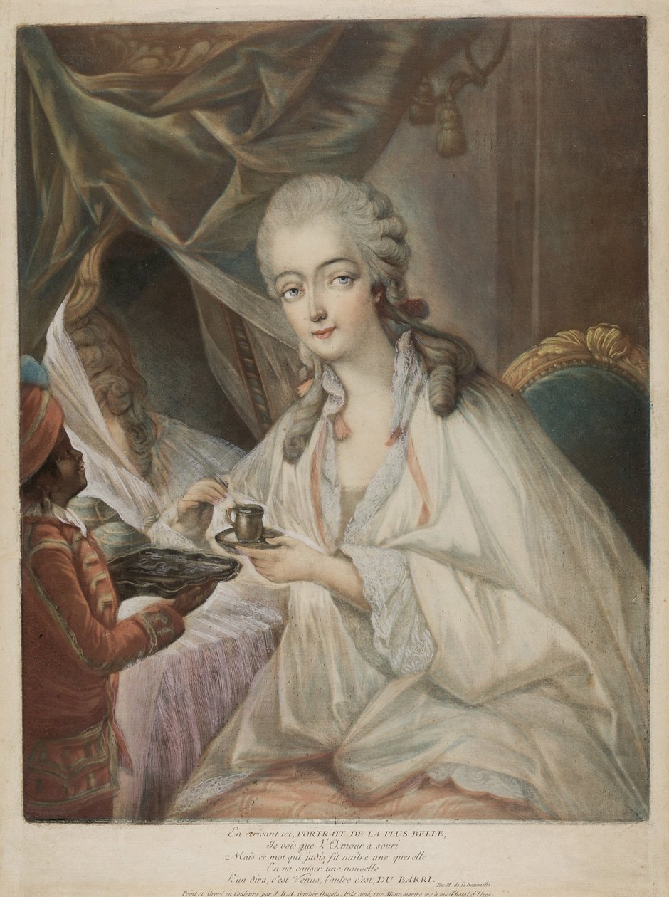 Madame du Barry, 1771 tekijältä Jean Baptiste André Gautier Dagoty