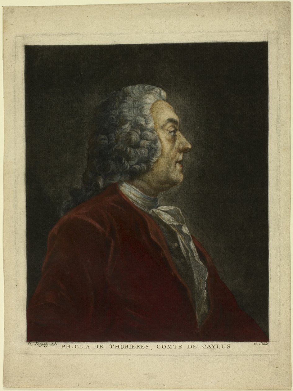 Muotokuva Philippe Claude André de Thubières, Comte de Caylus