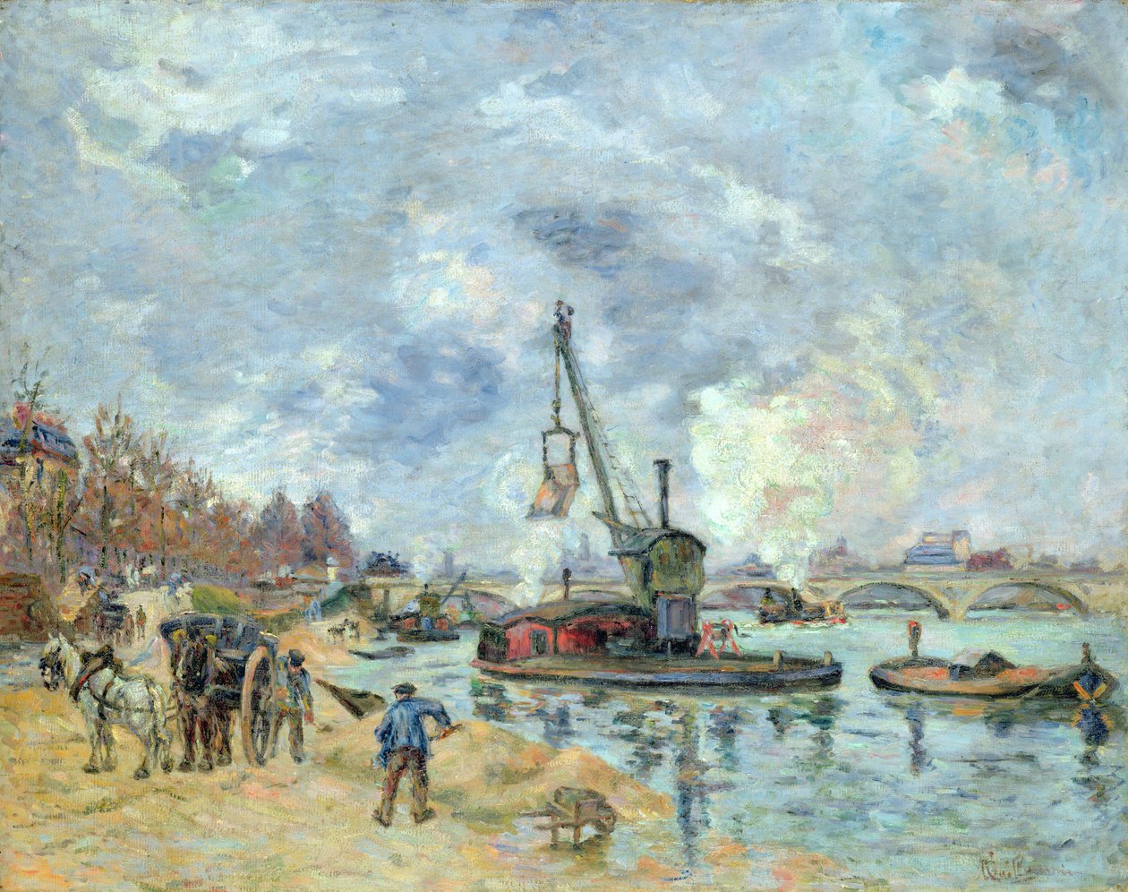 Quay de Bercyllä Pariisissa, 1874 tekijältä Jean Baptiste Armand Guillaumin