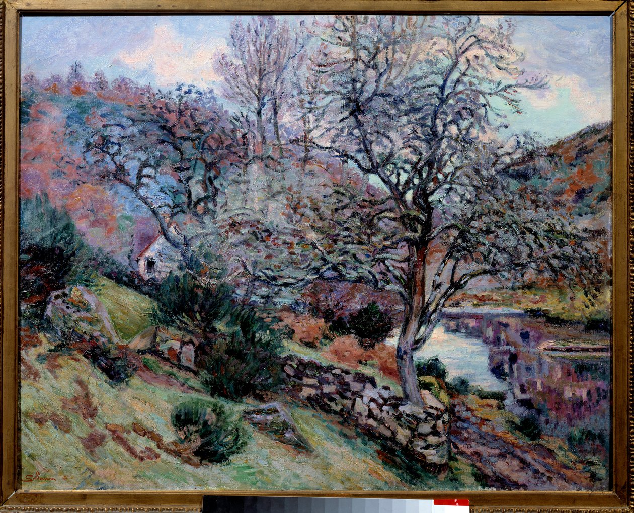 Crozan, kaiun kallio Jean Baptiste Armandin (1841-1927) maalaus 1800-luvun Bayonne Musee Bonnat tekijältä Jean Baptiste Armand Guillaumin