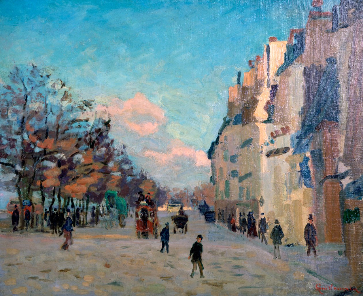 Place Valhubert, Pariisi, 1860-1927 tekijältä Jean Baptiste Armand Guillaumin