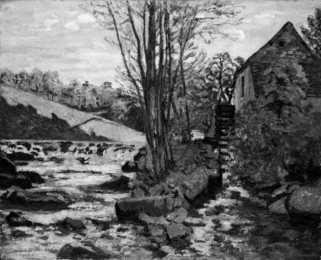 Pont Maupuitin mylly tekijältä Jean Baptiste Armand Guillaumin
