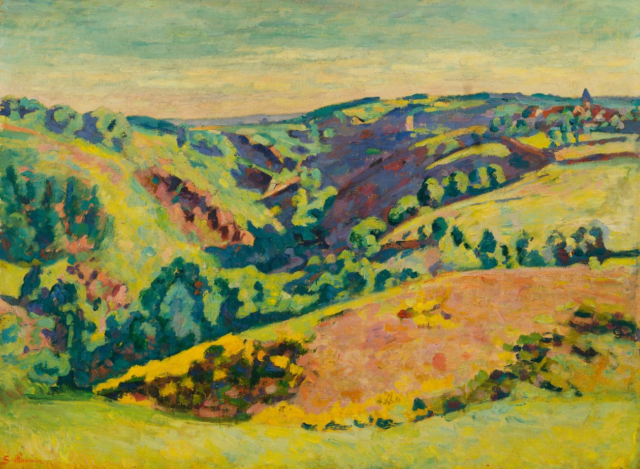Sedellen kukkuloilla, 1921 tekijältä Jean Baptiste Armand Guillaumin