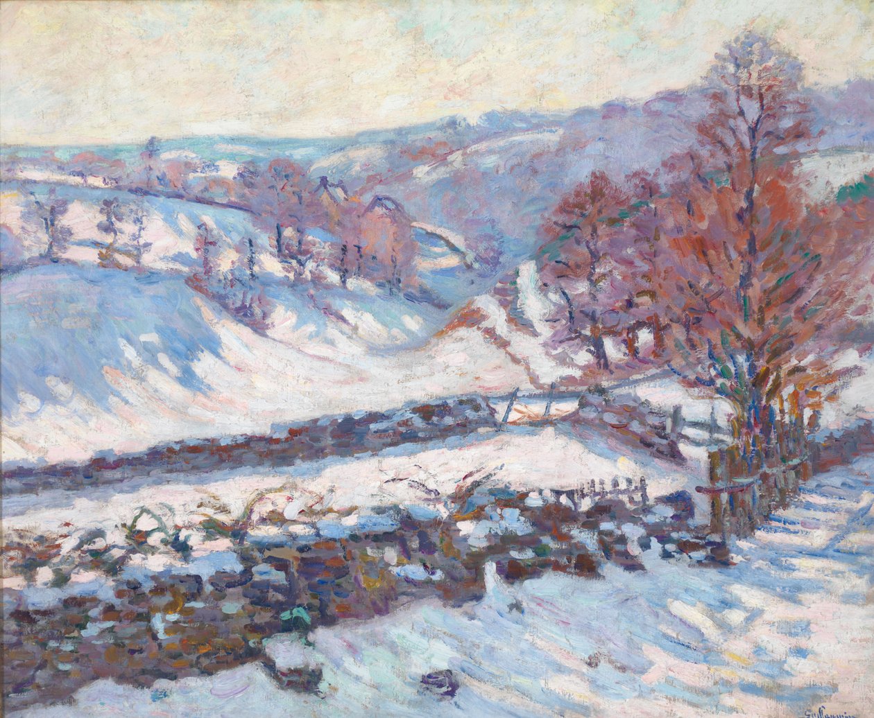 Luminen maisema Crozantissa tekijältä Jean Baptiste Armand Guillaumin