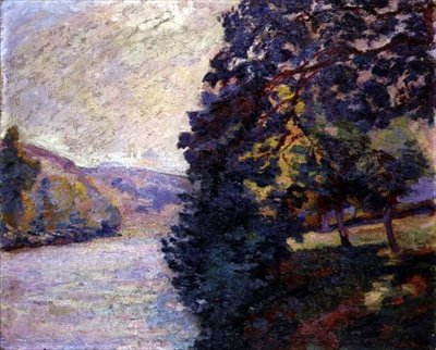 Sunrise at Crozant, Bretagne, n. 1916 (öljy kankaalle) tekijältä Jean Baptiste Armand Guillaumin