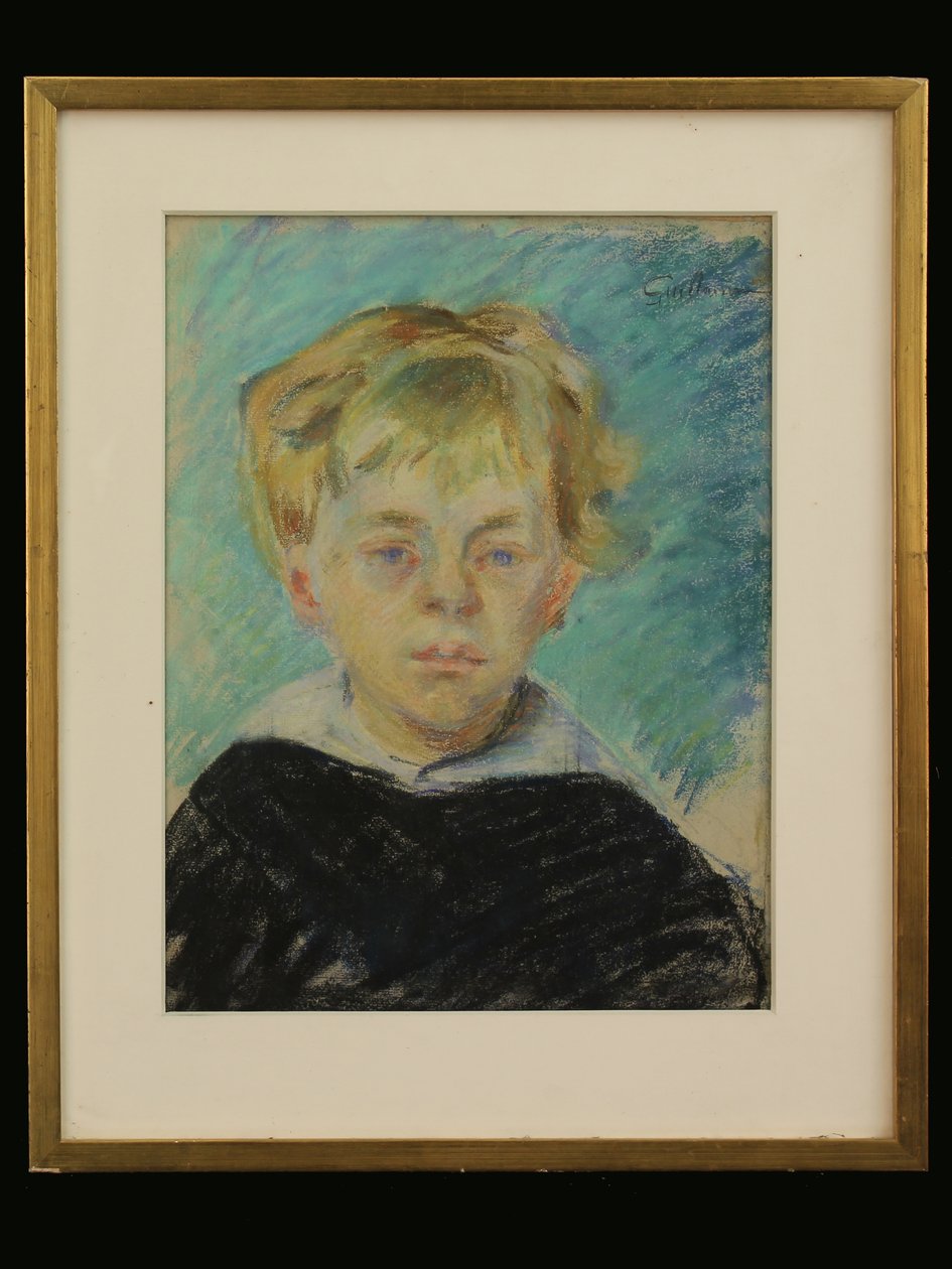 Taiteilijan poika, n. 1910 (liitu paperille) tekijältä Jean Baptiste Armand Guillaumin
