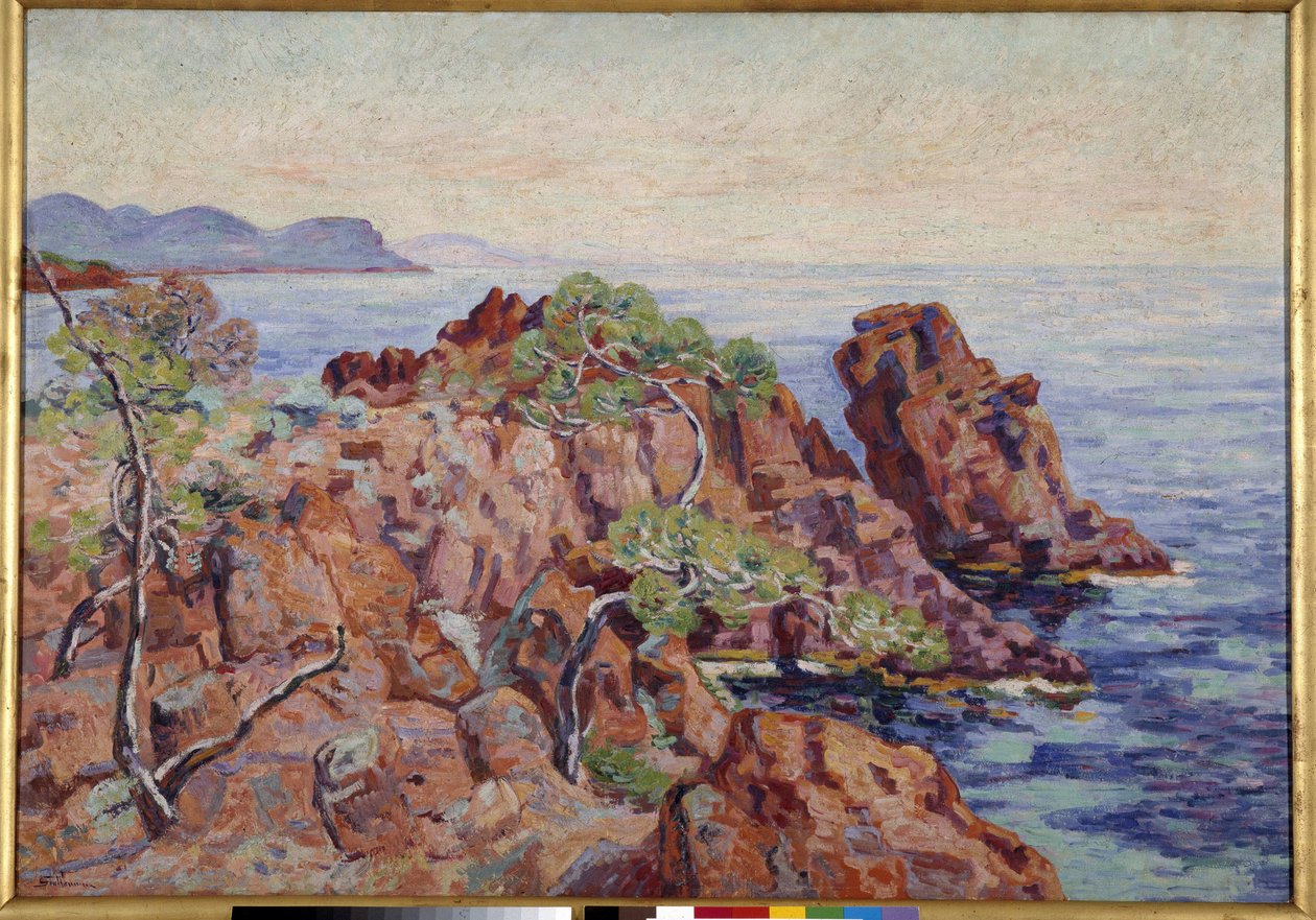 Gaupillatin kallio Trayasissa Armand Guillauminin (1841-1927) maalaus Musee Cantini, Marseille tekijältä Jean Baptiste Armand Guillaumin