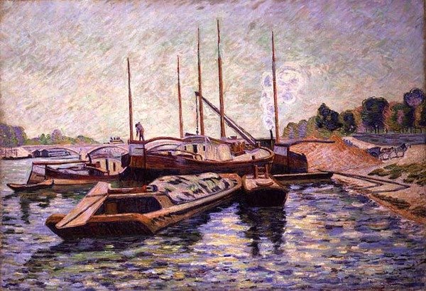 Seine Charenton-le-Pontissa, n. 1885 (öljy kankaalle) tekijältä Jean Baptiste Armand Guillaumin