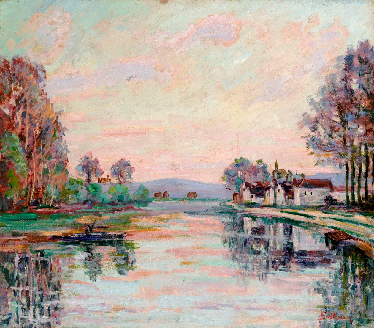 Seine Samoisissa, noin 1900 tekijältä Jean Baptiste Armand Guillaumin