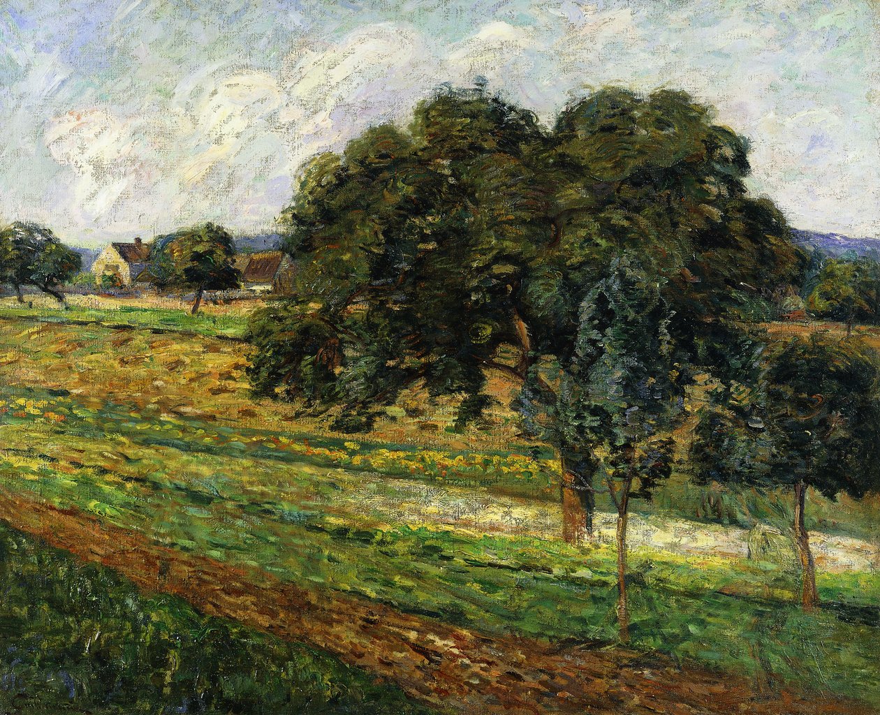 Puut ja kukat, Damiettan maaseutu; Puut ja kukat, Damiettan maisema, n. 1885 tekijältä Jean Baptiste Armand Guillaumin