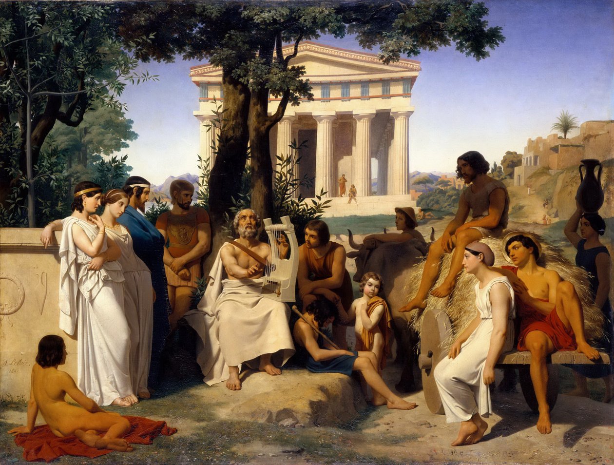 Homer tekijältä Jean Baptiste Auguste Leloir