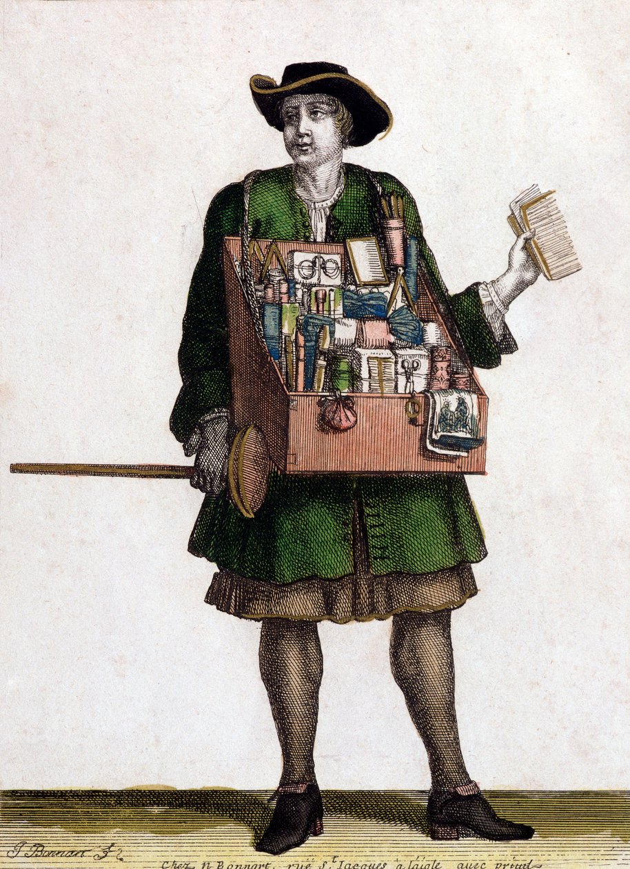Lyhytaasu (värikaiverrus) tekijältä Jean Baptiste Bonnart