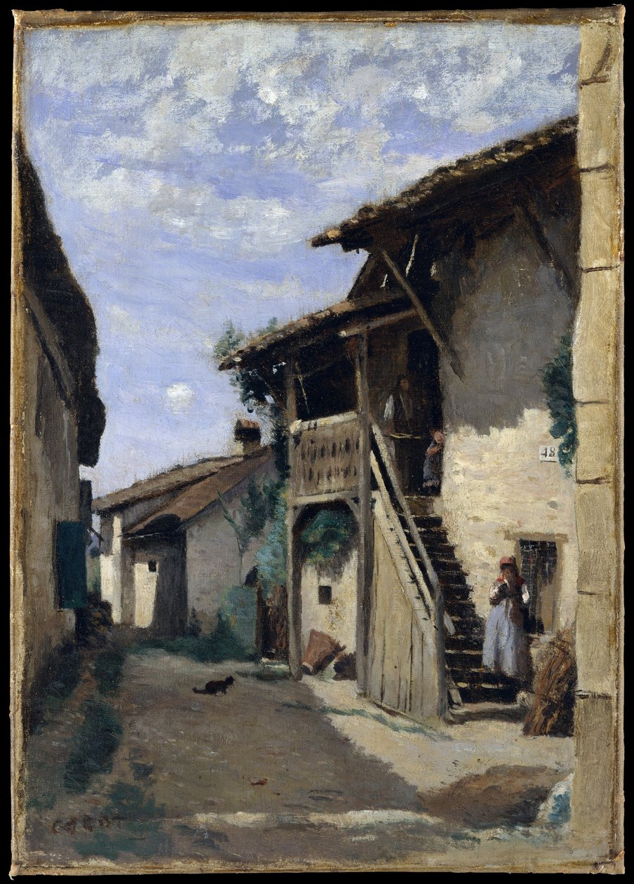 Kyläkatu, Dardagny tekijältä Jean Baptiste Camille Corot