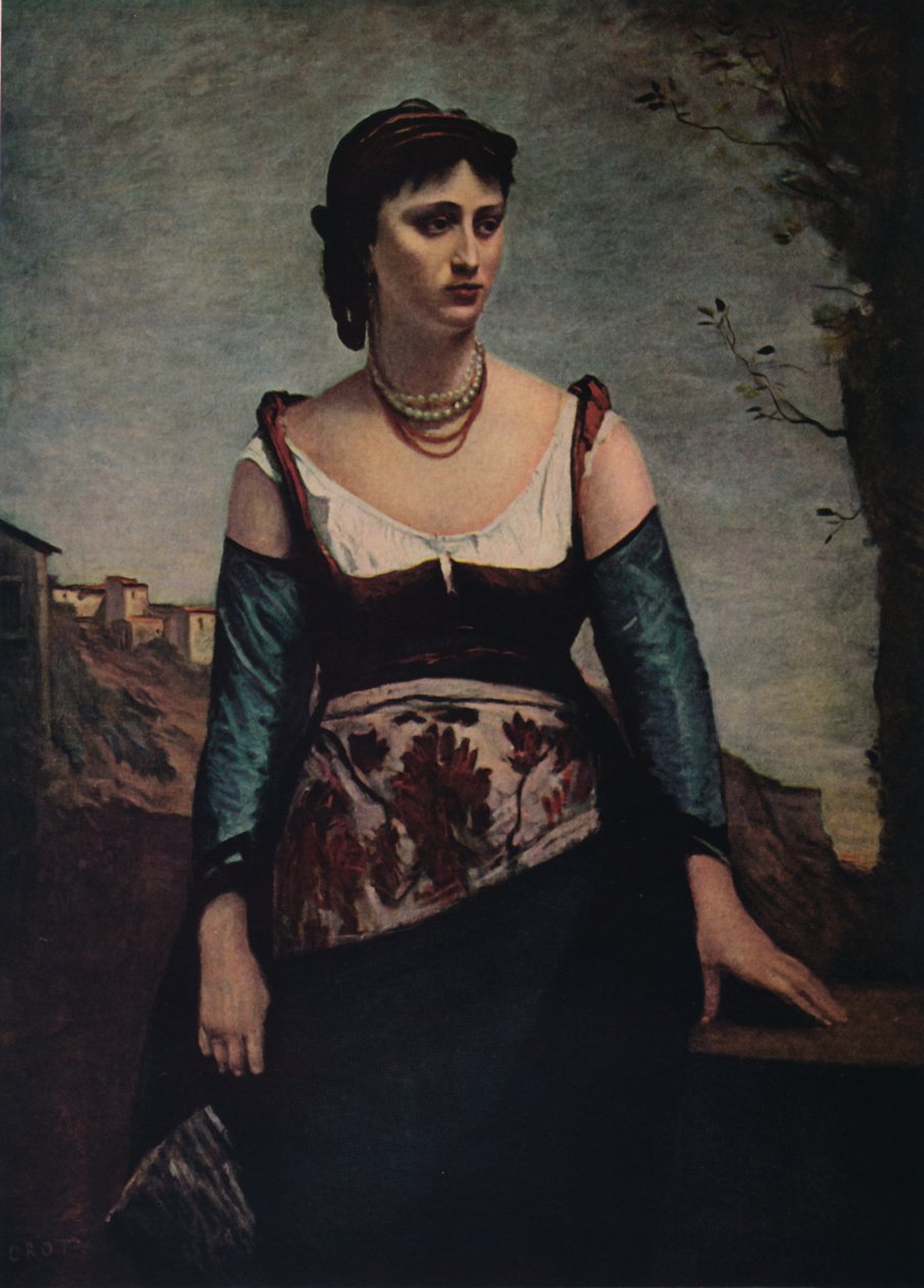 Agostina, 1866 tekijältä Jean Baptiste Camille Corot