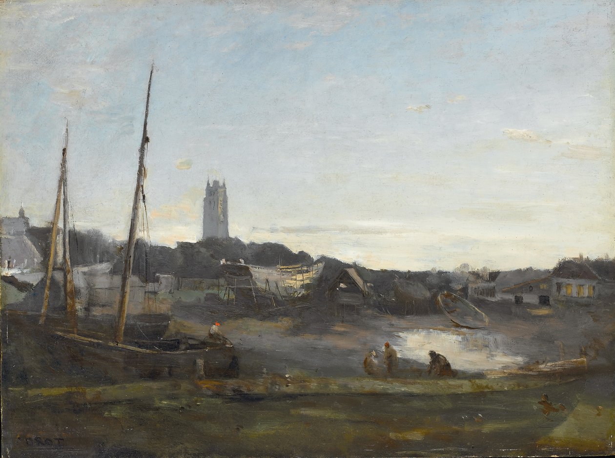 Dunkerque, noin 1857 tekijältä Jean Baptiste Camille Corot