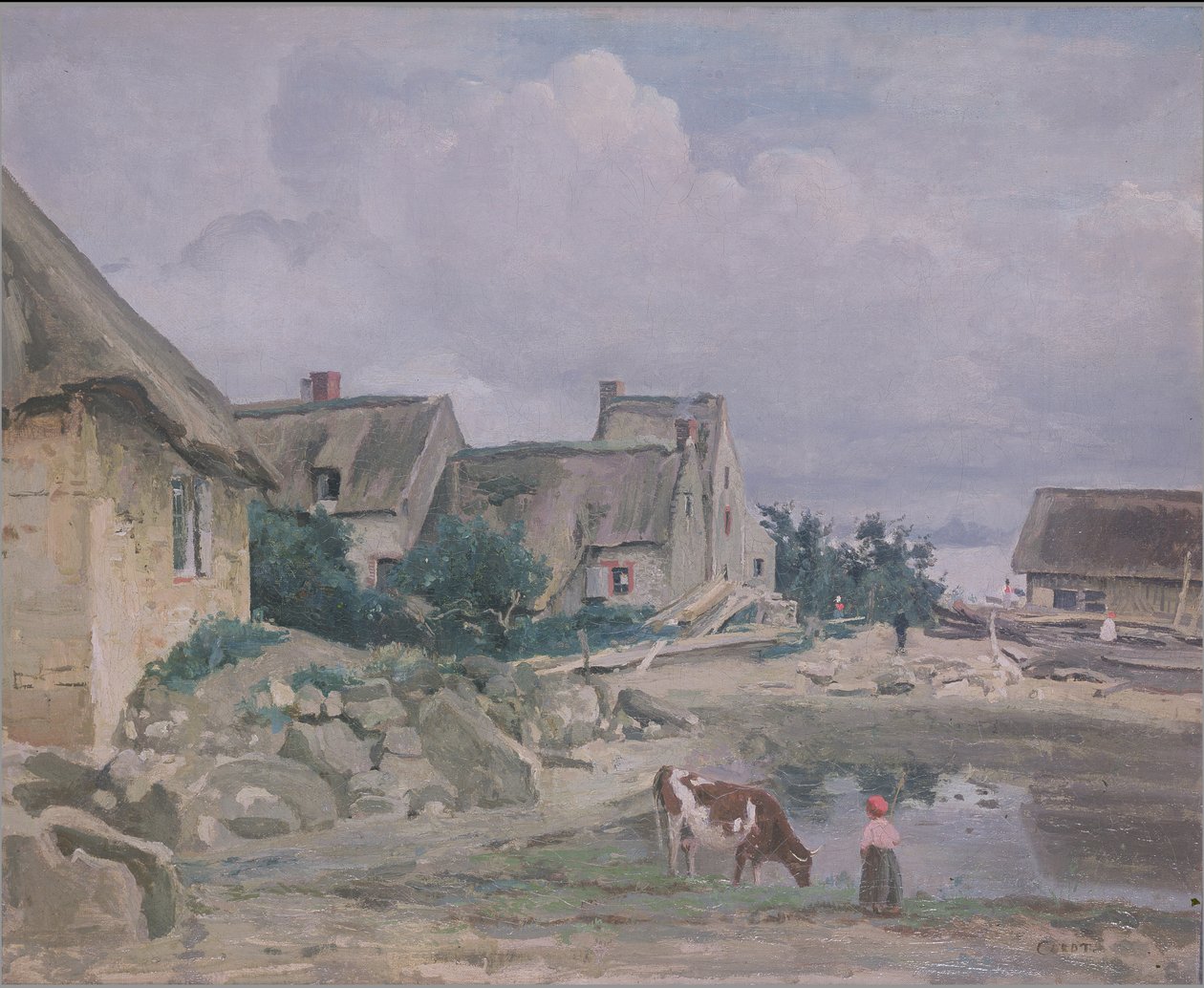 Fontainebleaun ympäristö tekijältä Jean Baptiste Camille Corot