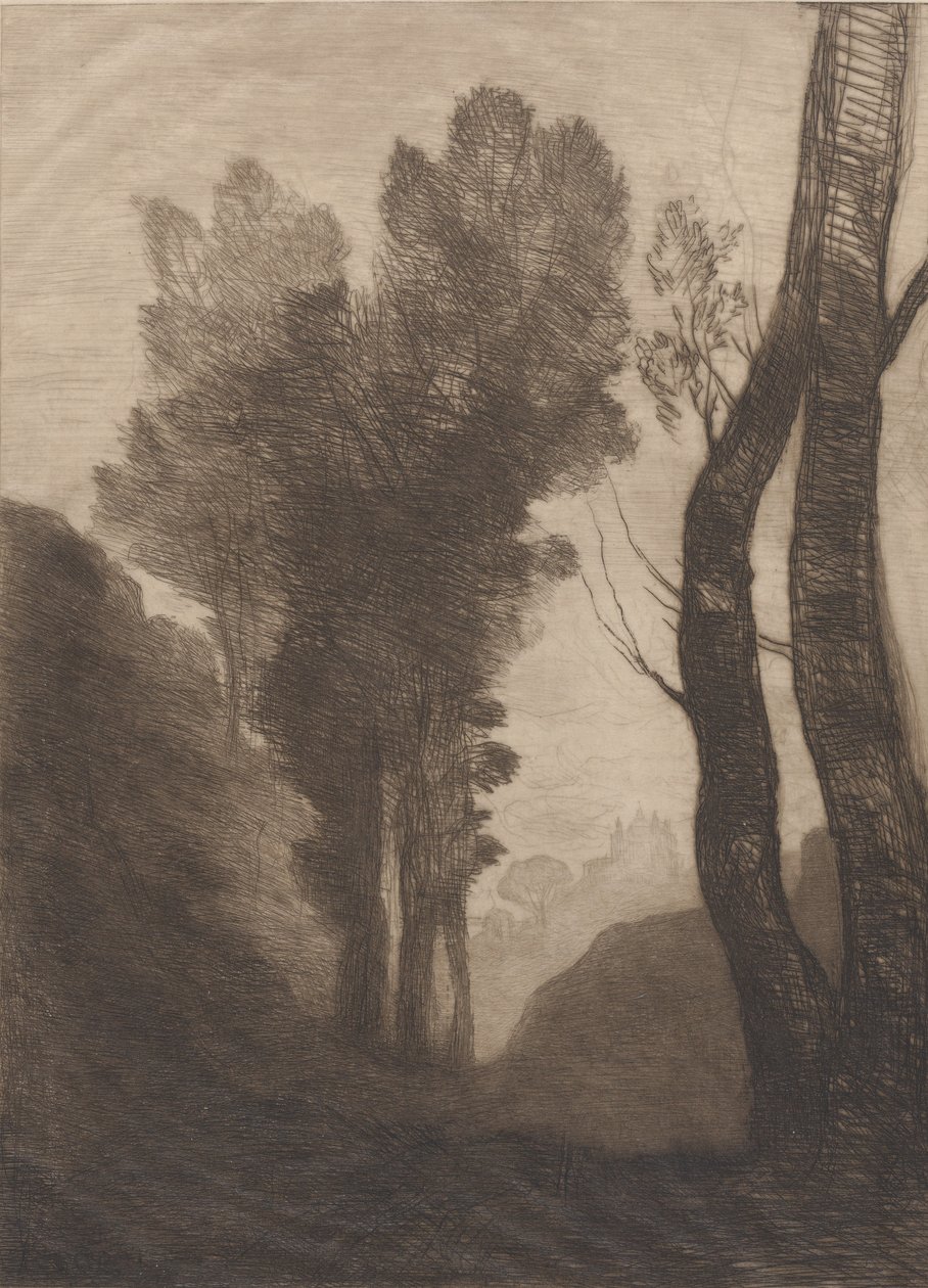 Rooman ympäristö, 1866. tekijältä Jean Baptiste Camille Corot