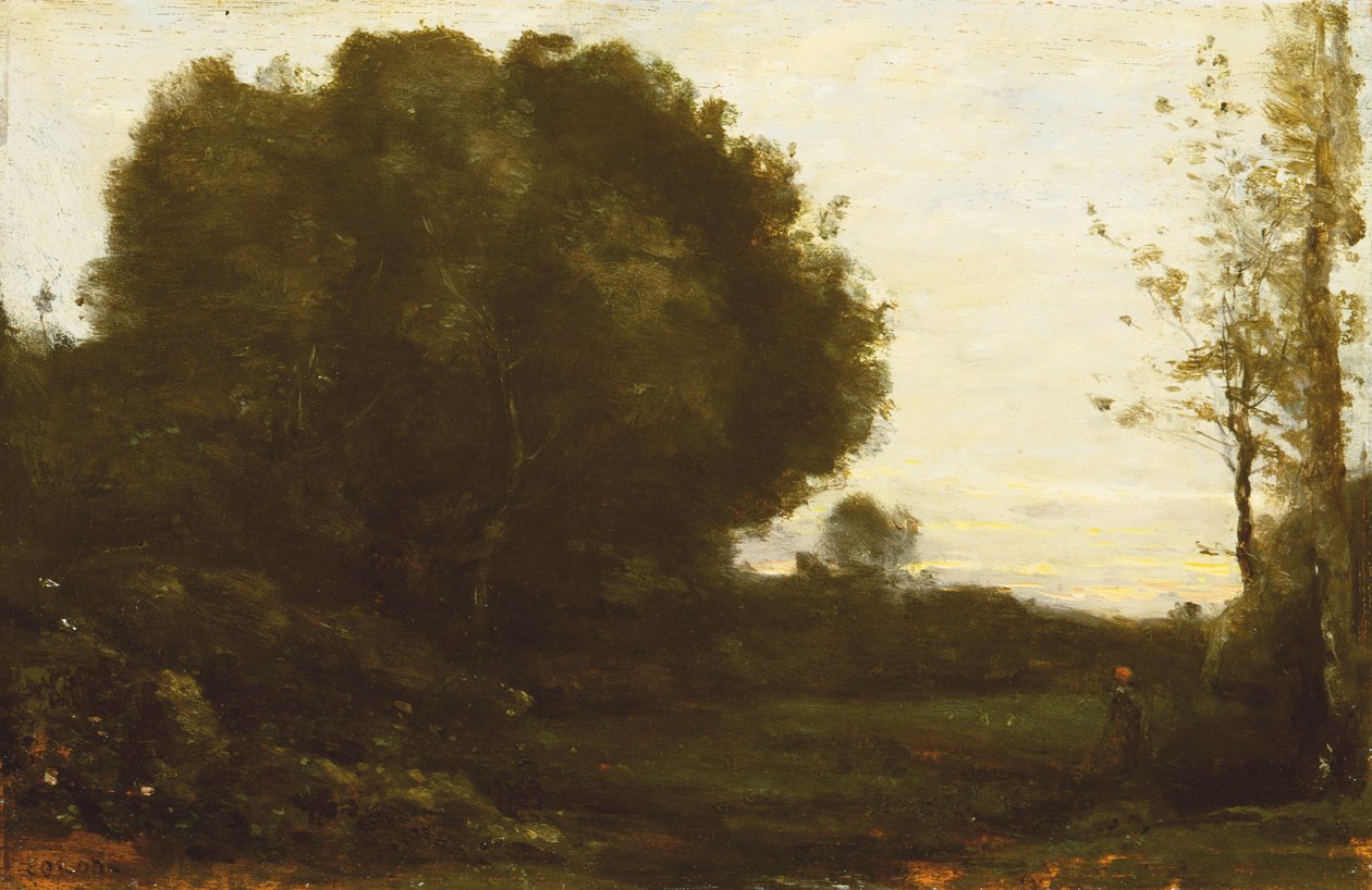 Ilta laaksossa tekijältä Jean Baptiste Camille Corot