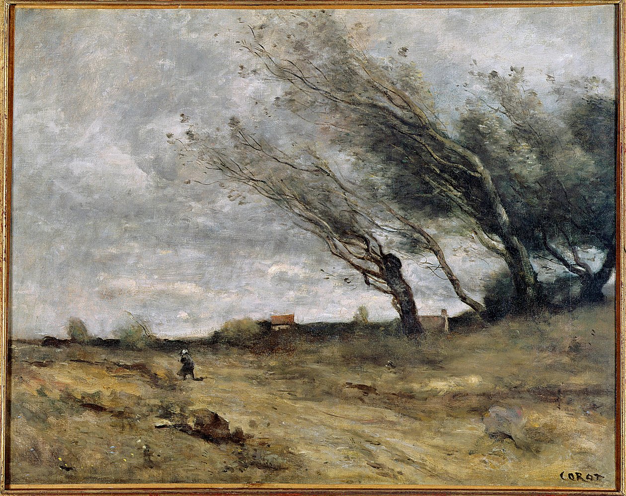 Camille Corotin (1796-1875) Gale-maalaus 1870 su. 0,47 x 0,58 m Reims. Kuvataidemuseo tekijältä Jean Baptiste Camille Corot