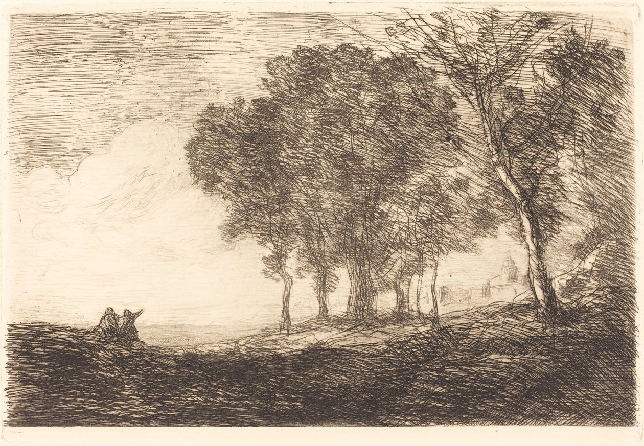Italian maisema tekijältä Jean Baptiste Camille Corot