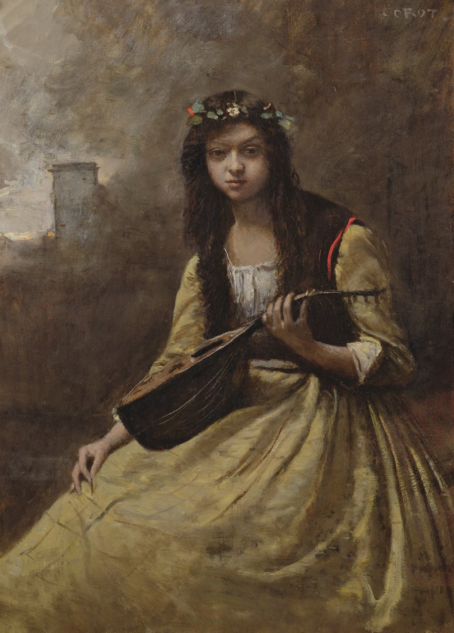 Gypsy, noin 1865 tekijältä Jean Baptiste Camille Corot