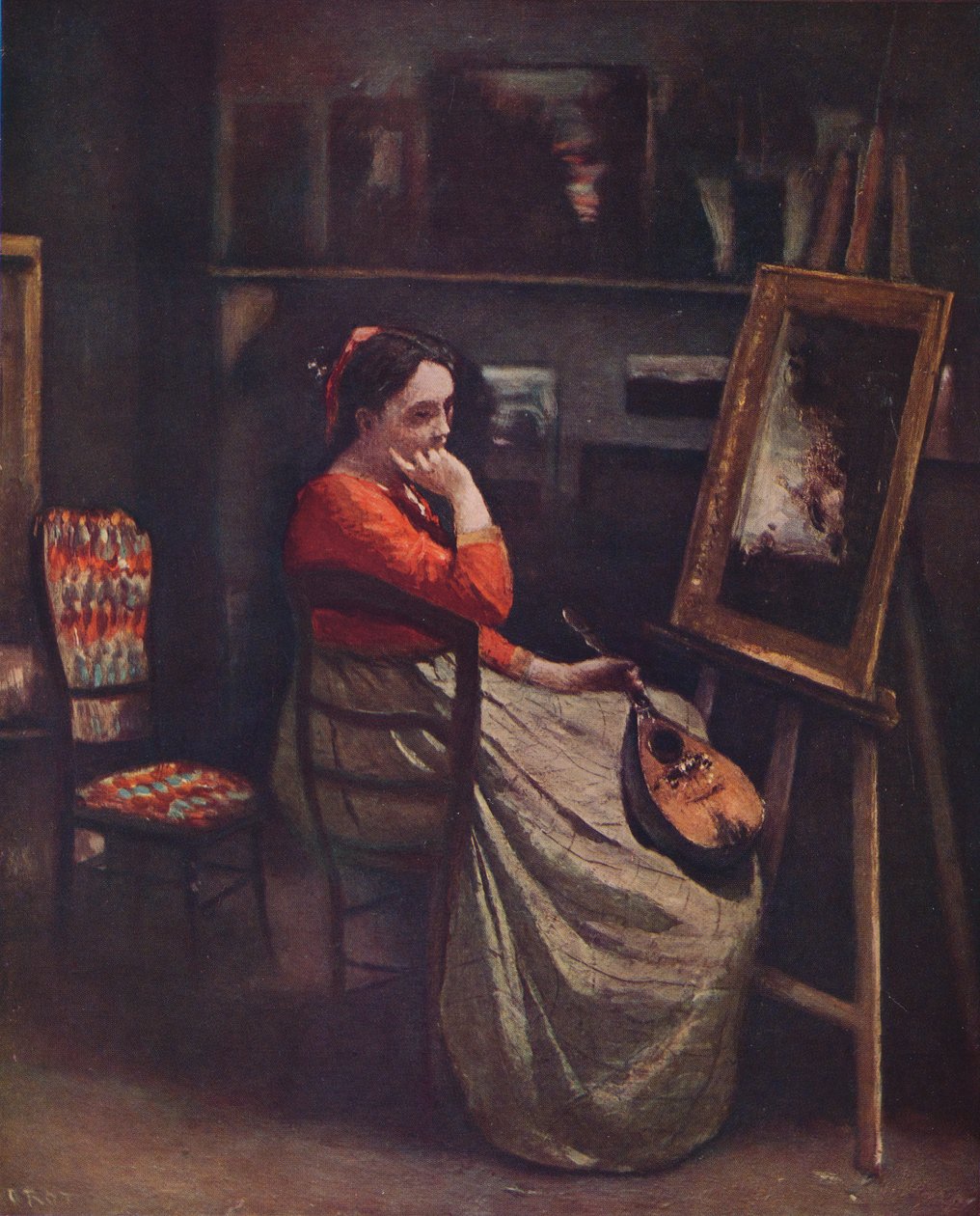 Latelier de Corot, c1865, 1939 tekijältä Jean Baptiste Camille Corot
