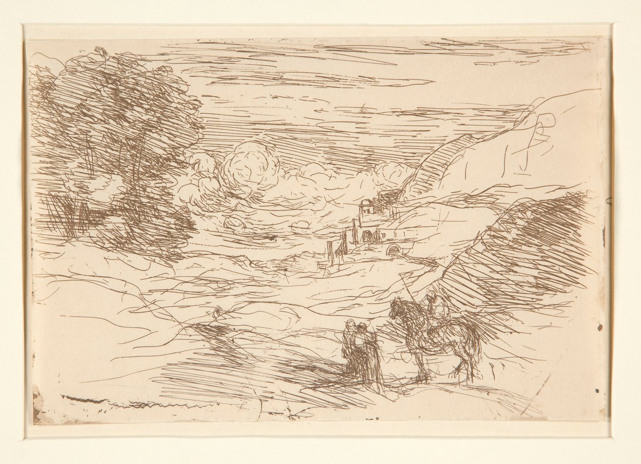 Les Paladins (Wandering Knights) tekijältä Jean Baptiste Camille Corot
