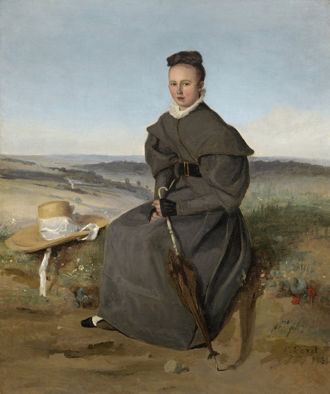 Louise Harduin, 1831 tekijältä Jean Baptiste Camille Corot
