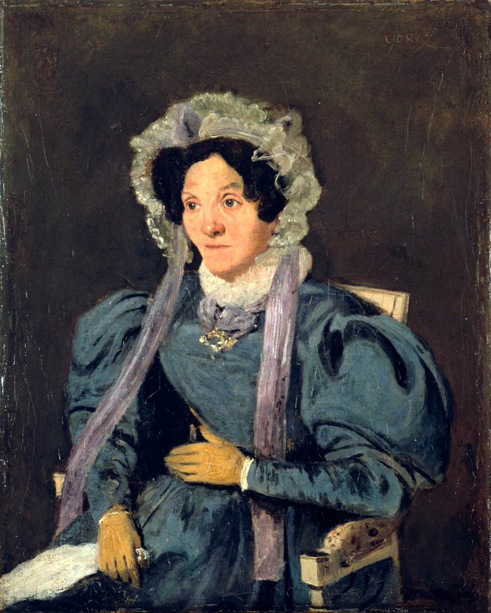Madame Corot, taiteilijan äiti, n. 1845 tekijältä Jean Baptiste Camille Corot
