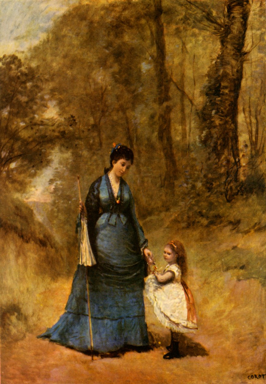 Rouva ja neiti Stumpf, 1872, 1934. tekijältä Jean Baptiste Camille Corot