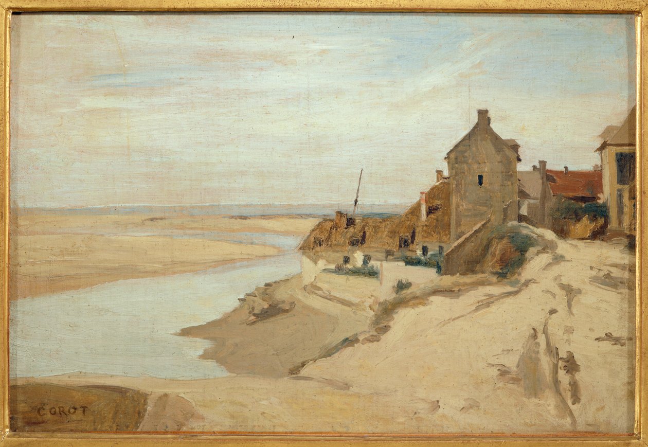 Kalastajien mökit Sainte-Adresse ... tekijältä Jean Baptiste Camille Corot