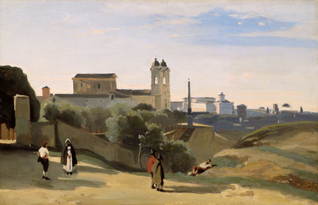 Monte Pincio, Rooma tekijältä Jean Baptiste Camille Corot