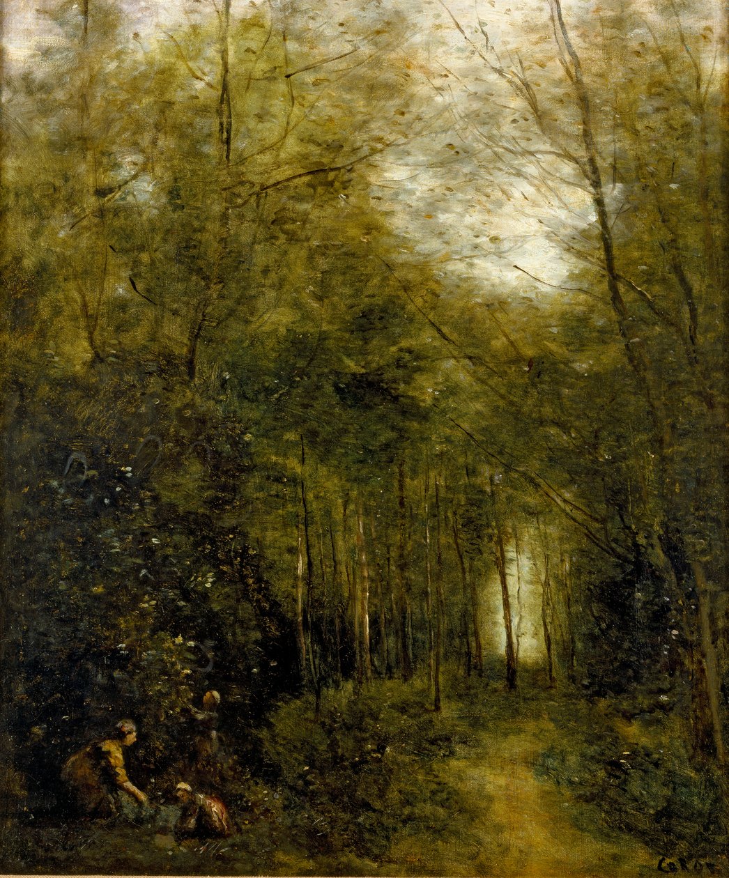 Montfermeil, puro metsässä, 1867 tekijältä Jean Baptiste Camille Corot