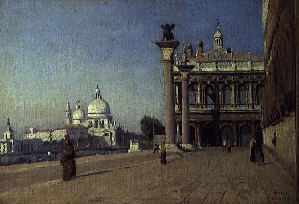 Aamu Venetsiassa tekijältä Jean Baptiste Camille Corot