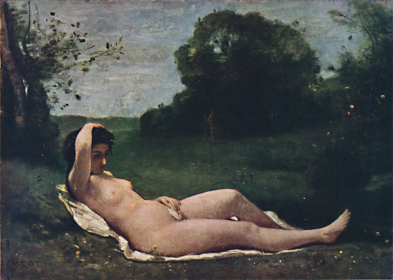 Nymfi, 1859, 1937. tekijältä Jean Baptiste Camille Corot