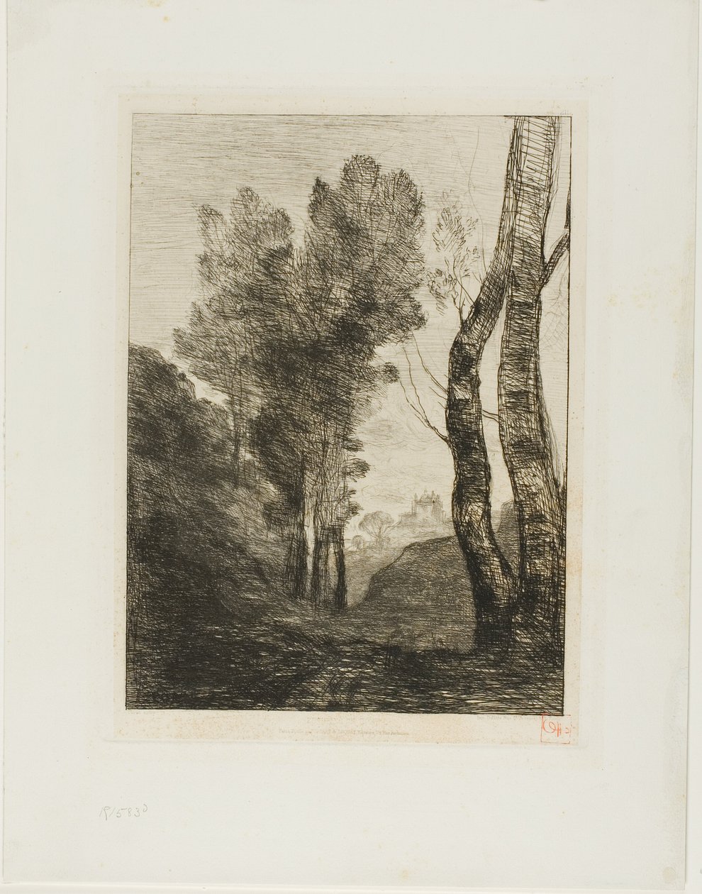 Rooman laitamilla tekijältä Jean Baptiste Camille Corot