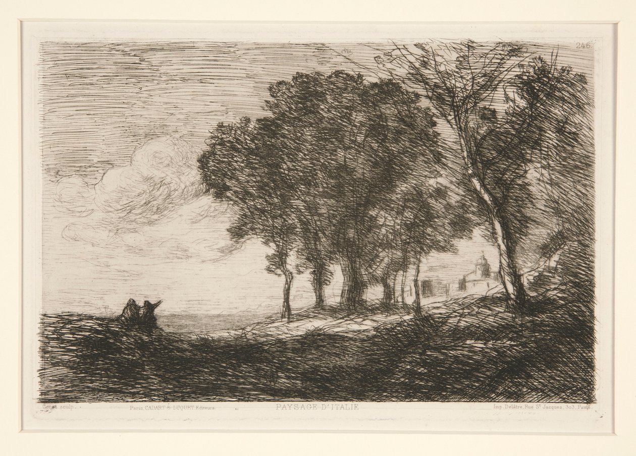 Maisema tekijältä Jean Baptiste Camille Corot
