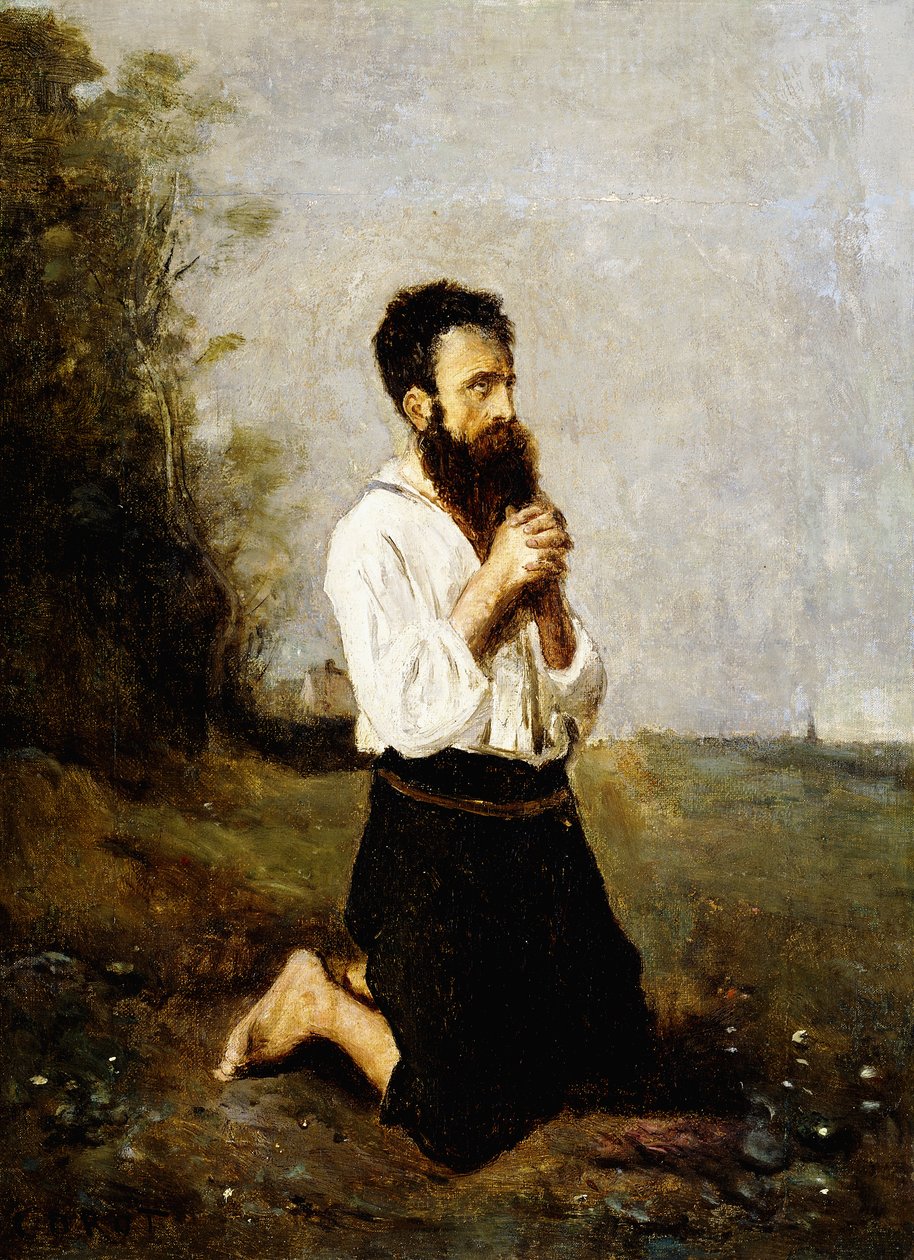 Talonpoika rukouksessa; Talonpoika rukouksessa, tekijältä Jean Baptiste Camille Corot