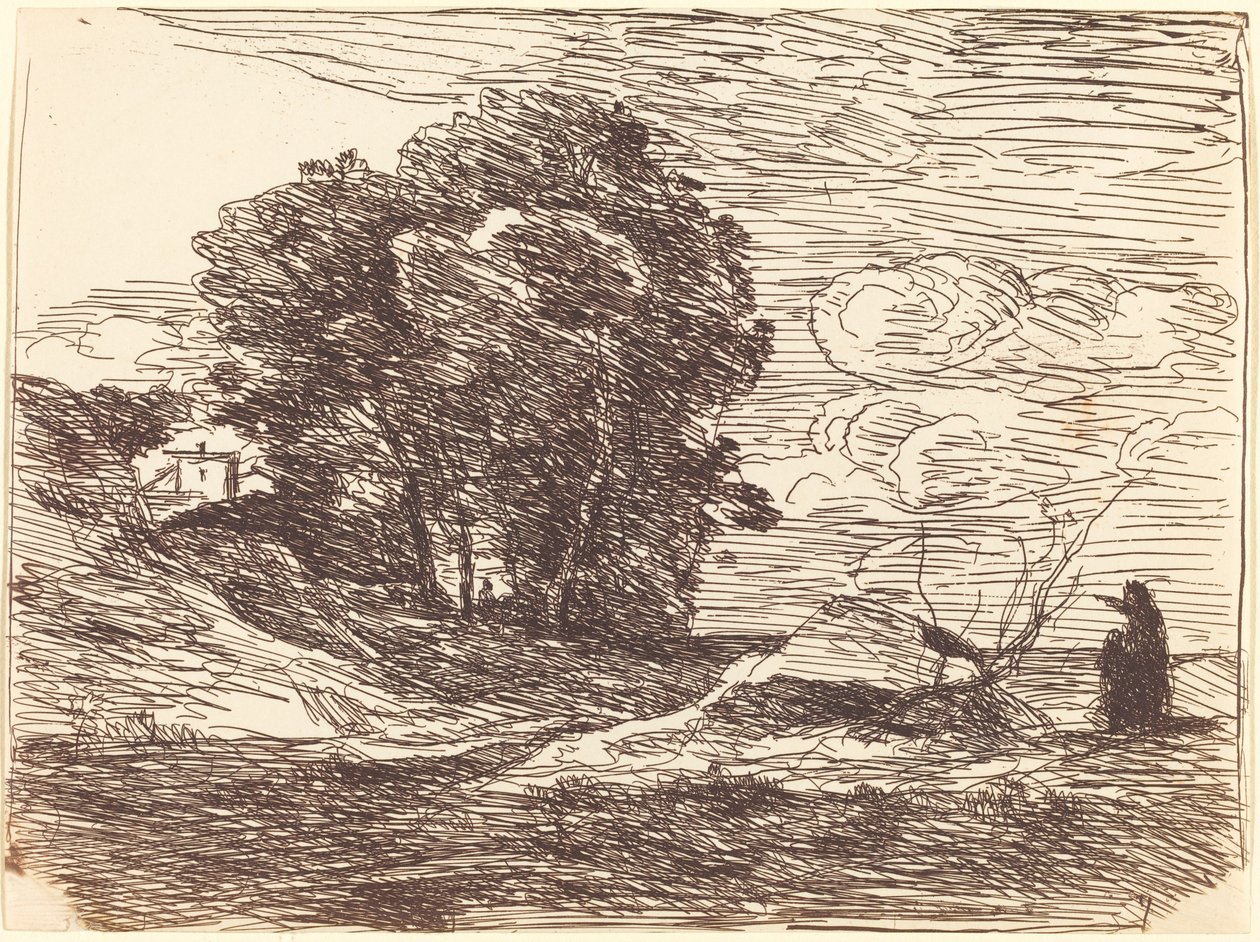 Runoilijan asunto tekijältä Jean Baptiste Camille Corot