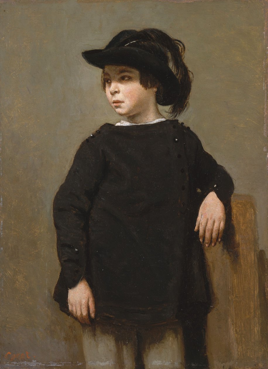 Lapsen muotokuva, n. 1835 tekijältä Jean Baptiste Camille Corot