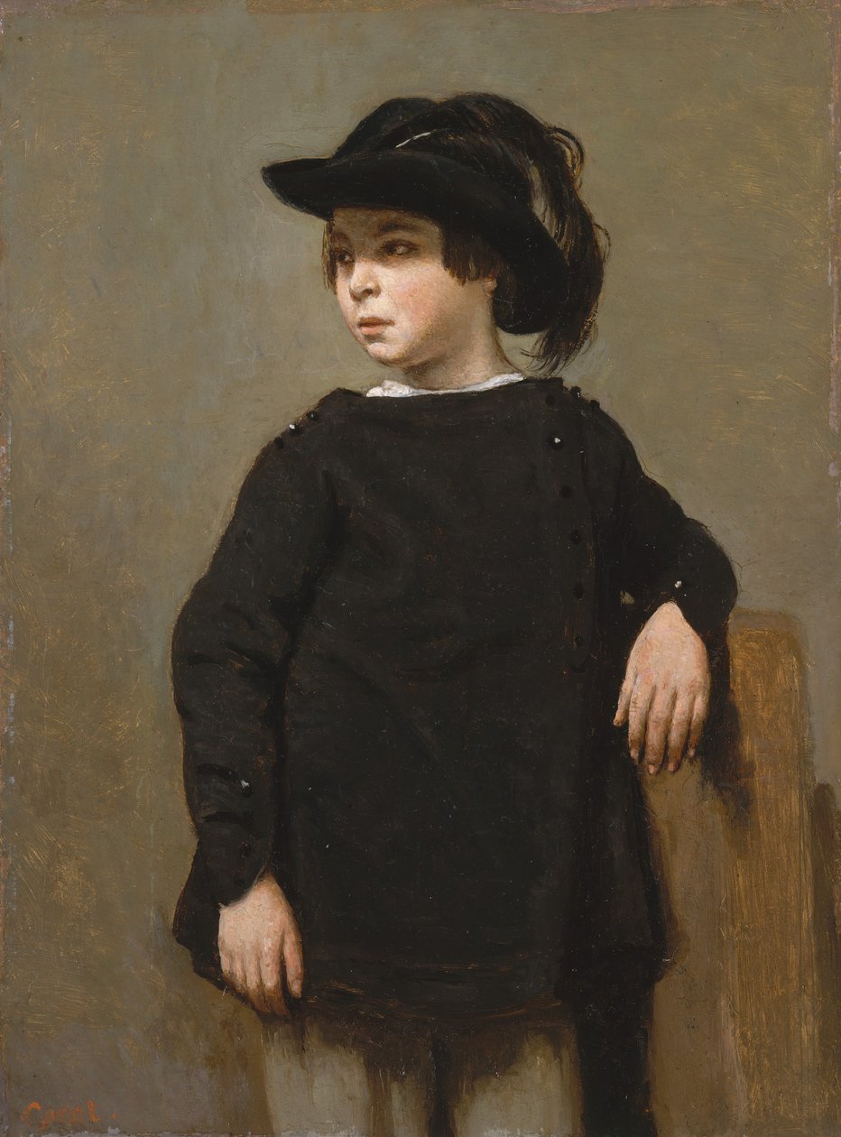 Lapsen muotokuva, n. 1835. tekijältä Jean Baptiste Camille Corot