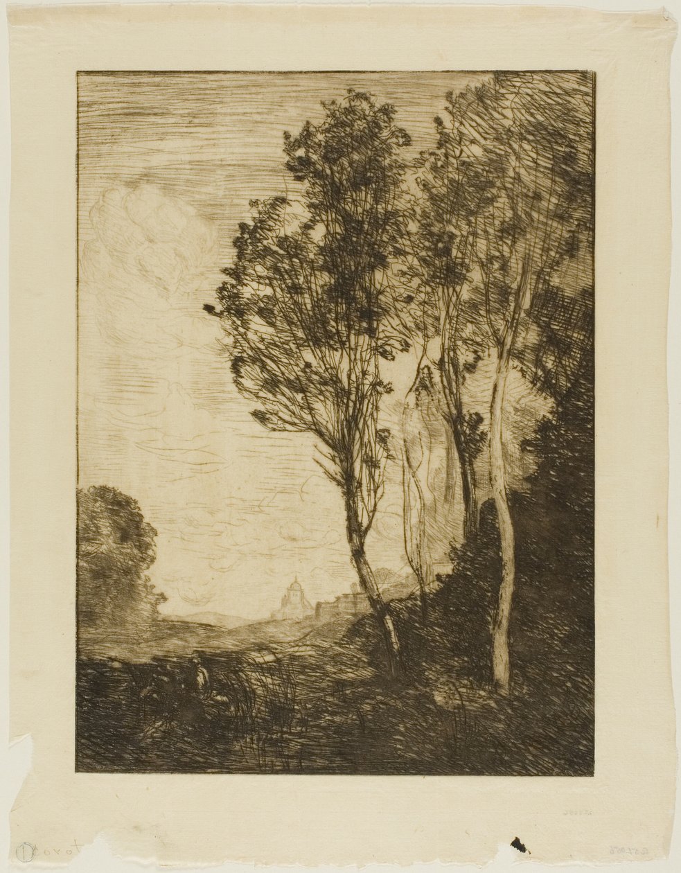 Italian muisto tekijältä Jean Baptiste Camille Corot