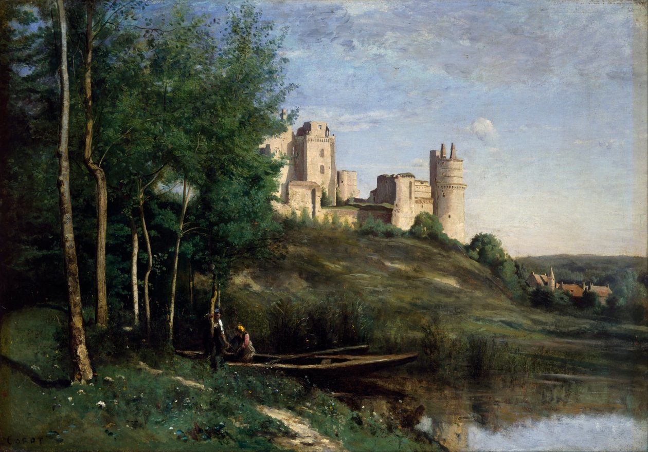 Château de Pierrefondsin rauniot tekijältä Jean Baptiste Camille Corot