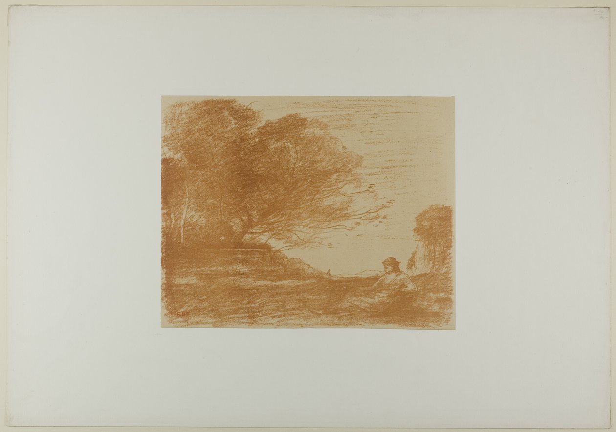 Sappho tekijältä Jean Baptiste Camille Corot