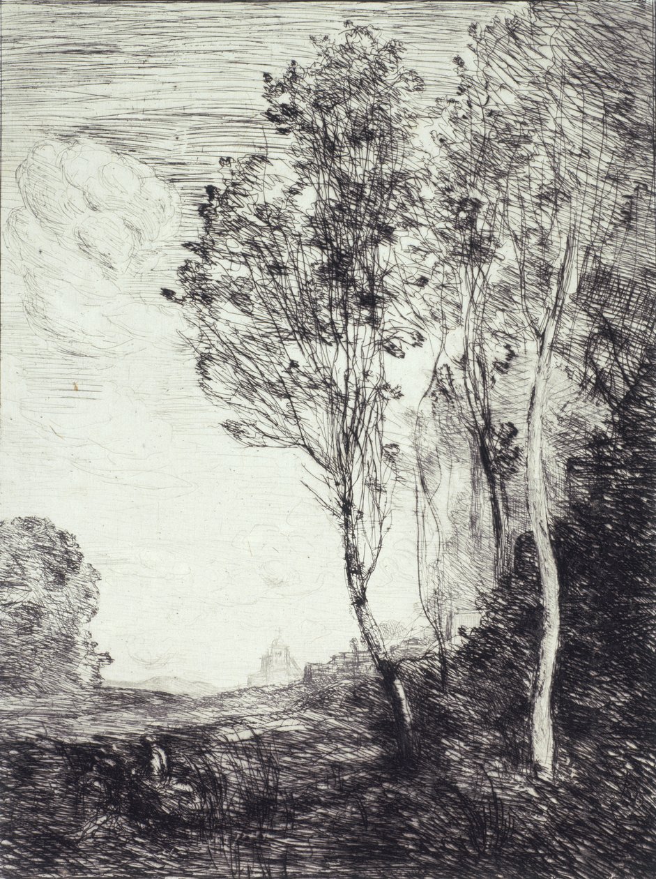 Matkamuisto Italiasta tekijältä Jean Baptiste Camille Corot
