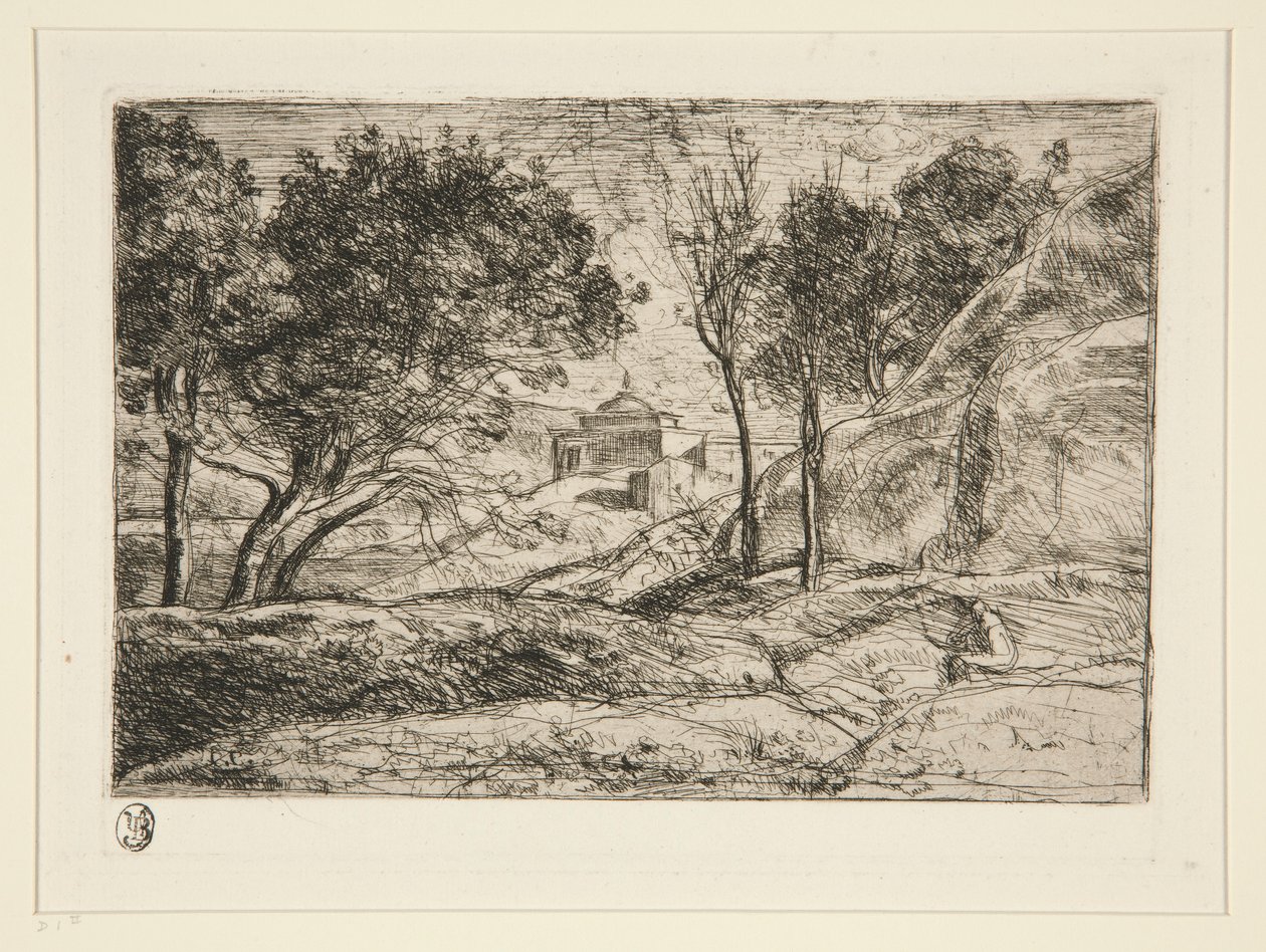 Souvenir de Toscane (Muisto Toscanasta) tekijältä Jean Baptiste Camille Corot