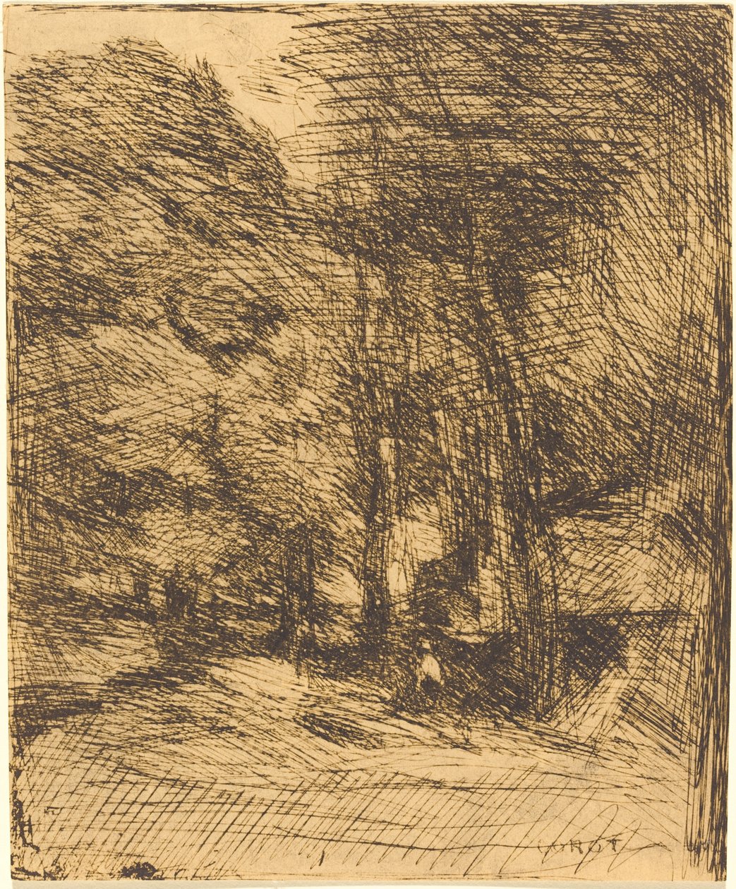 Bas-Breaun matkamuisto tekijältä Jean Baptiste Camille Corot